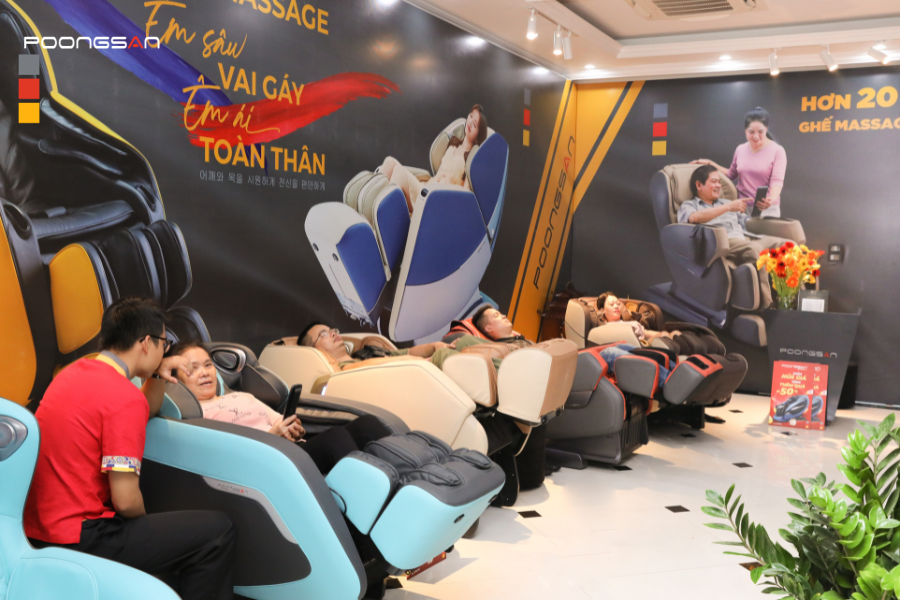 ghế massage cho người cao tuổi bị tim mạch