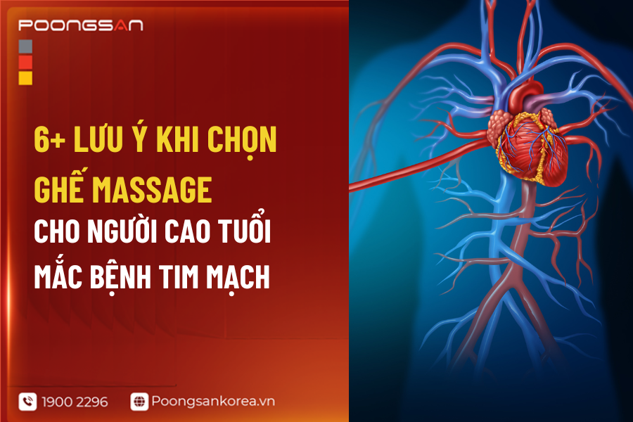 ghế massage cho người cao tuổi bị tim mạch