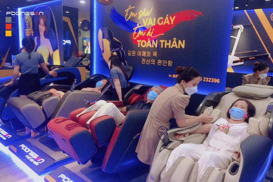 ghế massage cho người cao huyết áp