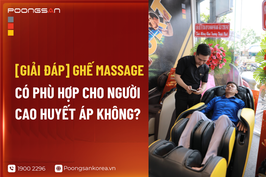ghế massage cho người cao huyết áp
