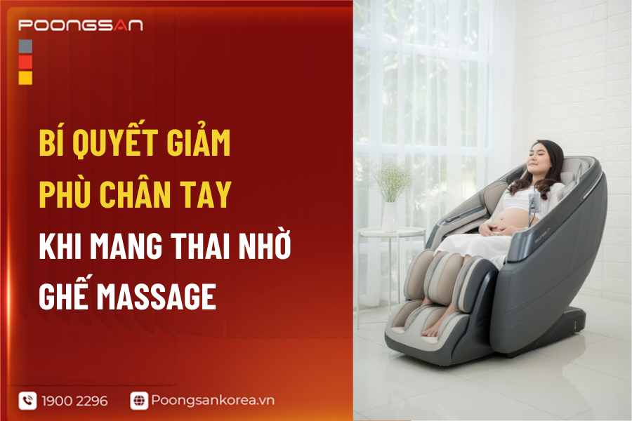 ghế massage giảm phù nề chân tay