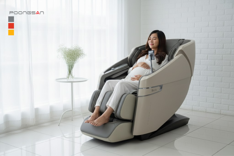 ghế massage hỗ trợ lưu thông máu