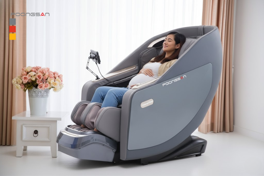 ghế massage hỗ trợ lưu thông máu