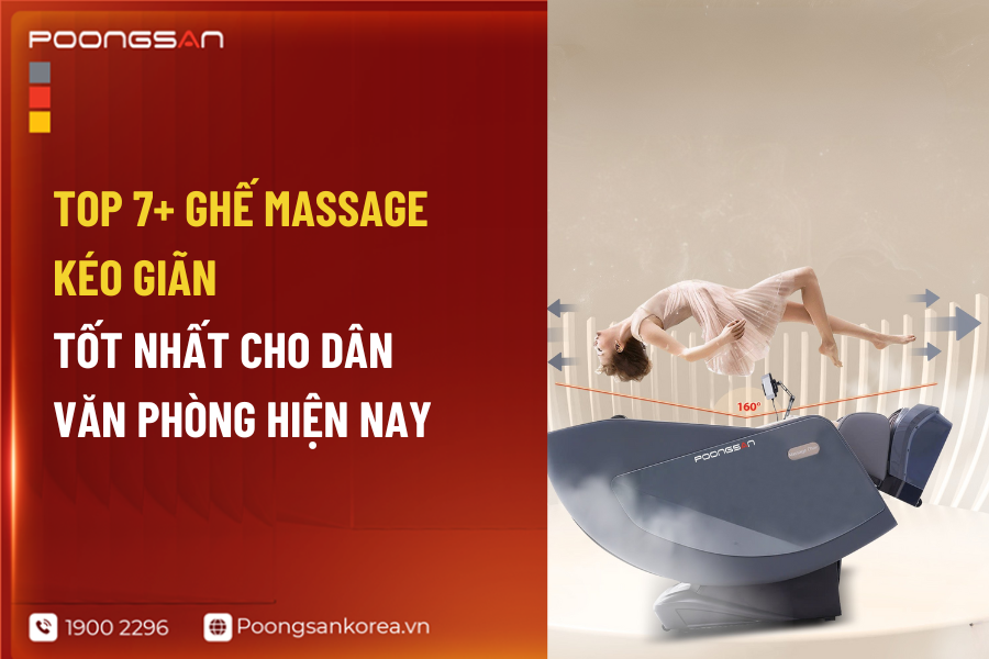 ghế massage kéo giãn cột sống