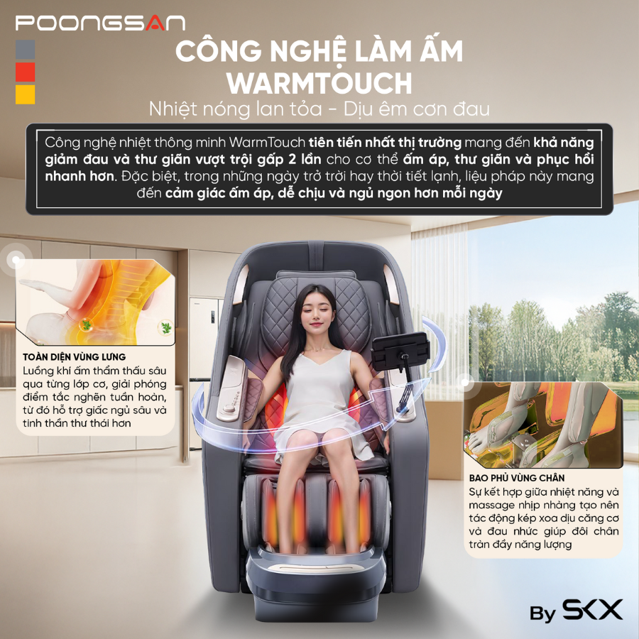 ghế massage nhiệt hồng ngoại cho người cao tuổi