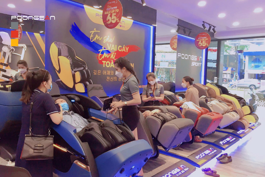 lắp ghế massage thu phí