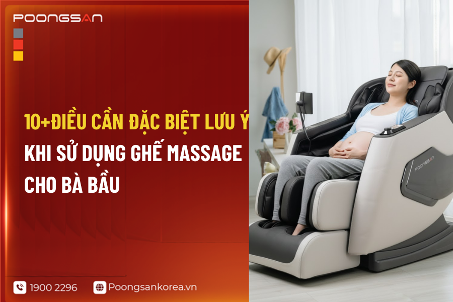 lưu ý khi bà bầu dùng ghế massage