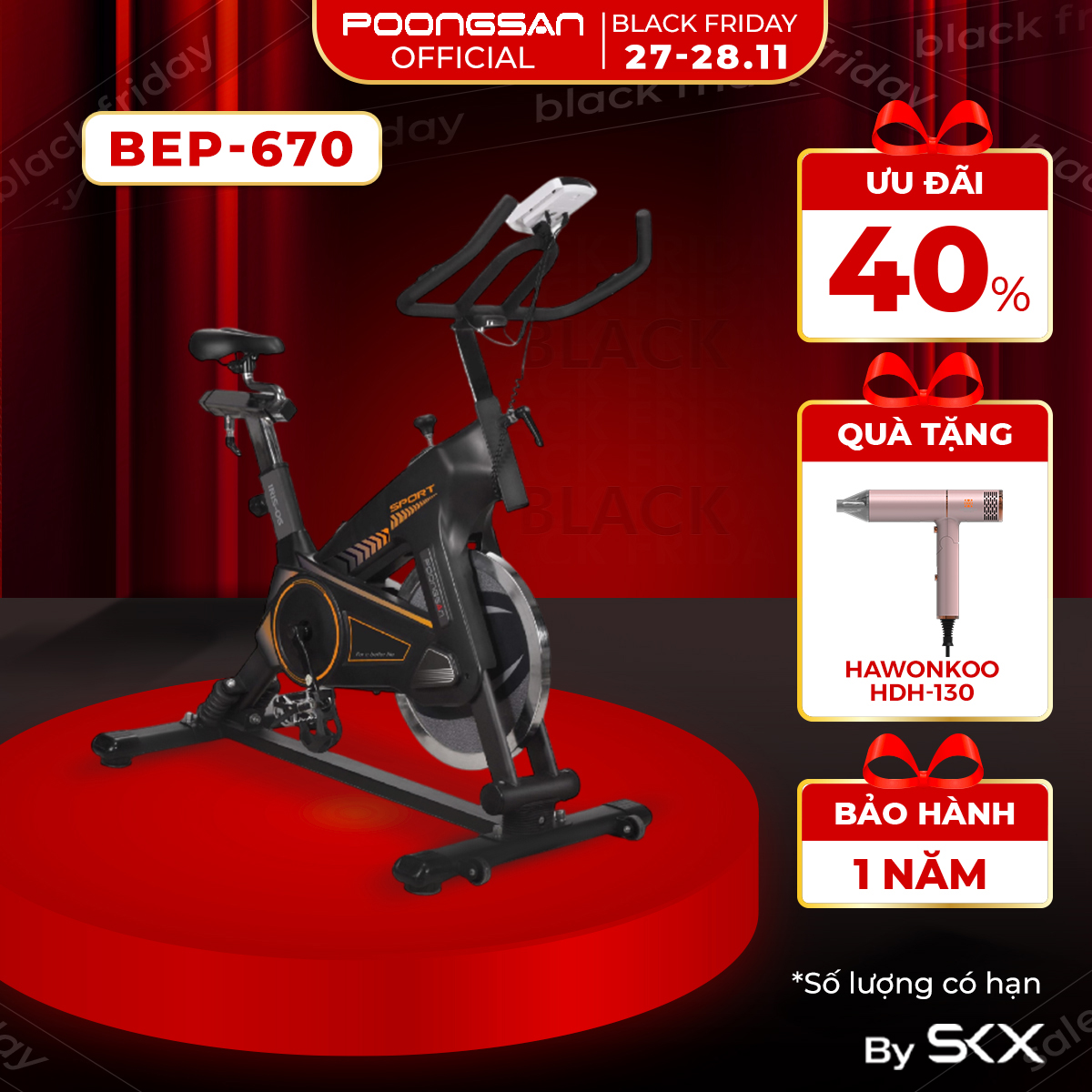 Xe đạp tập thể thao Poongsan BEP-670