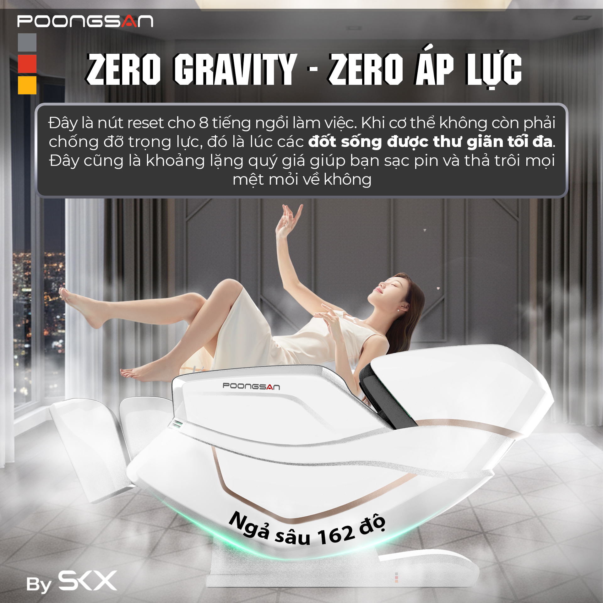 Chế độ không trọng lực Zero Gravity - Zero áp lực