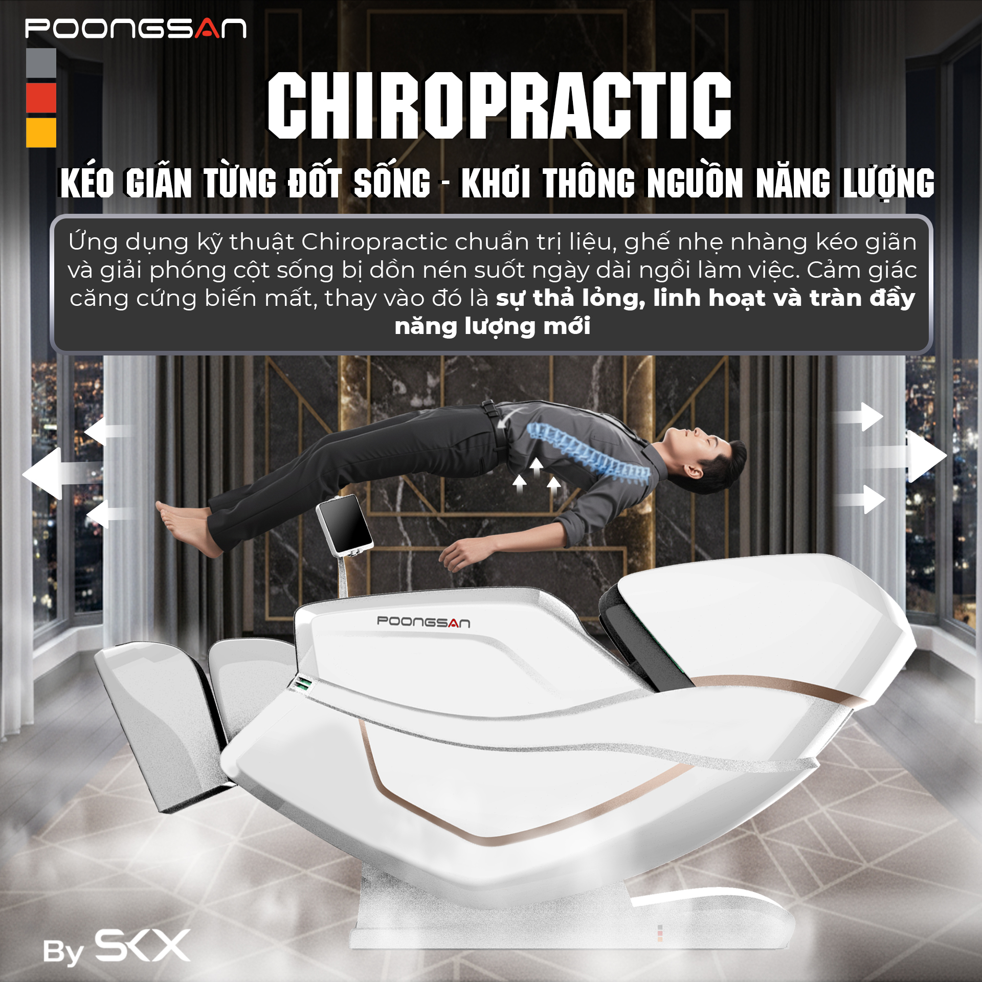 Liệu pháp kéo giãn Chiropractic - Nắn chỉnh cột sống, giải phóng áp lực