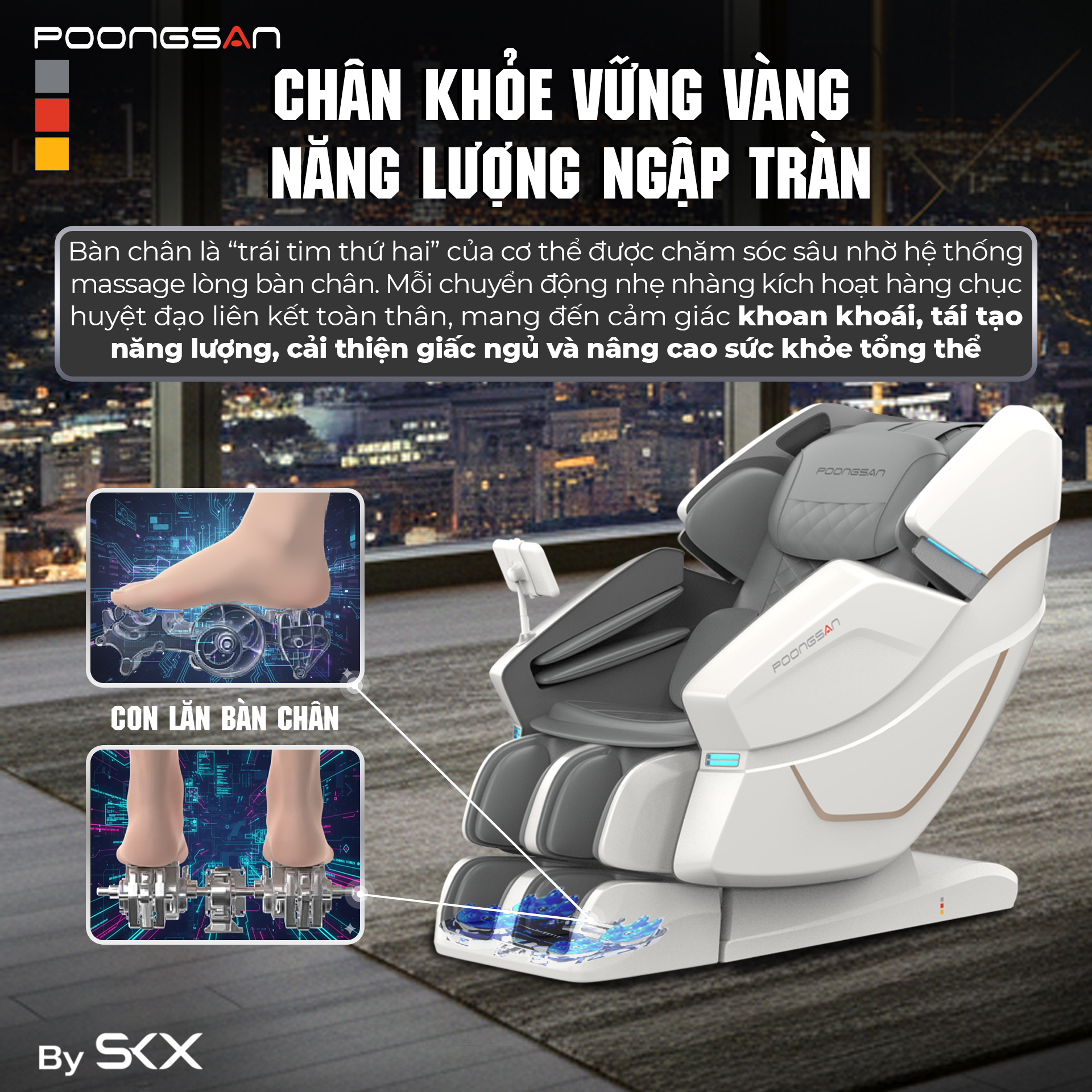 Massage chân chuyên sâu, chân khỏe vững vàng, năng lượng ngập tràn