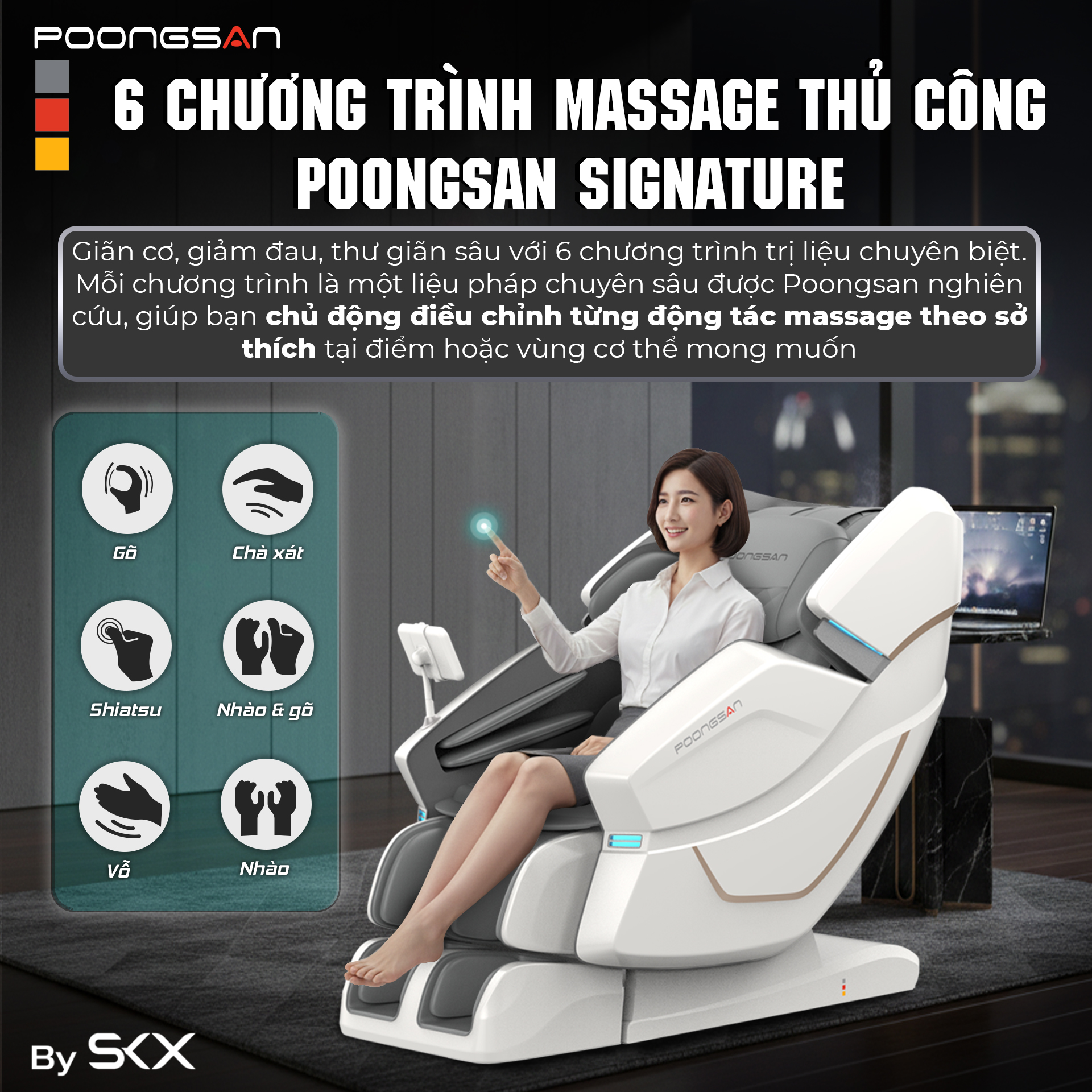 12 chương trình massage Life-Style - Chọn phác đồ - Dứt điểm mệt mỏi