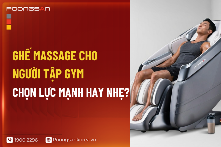 chọn ghế massage lực mạnh hay nhẹ