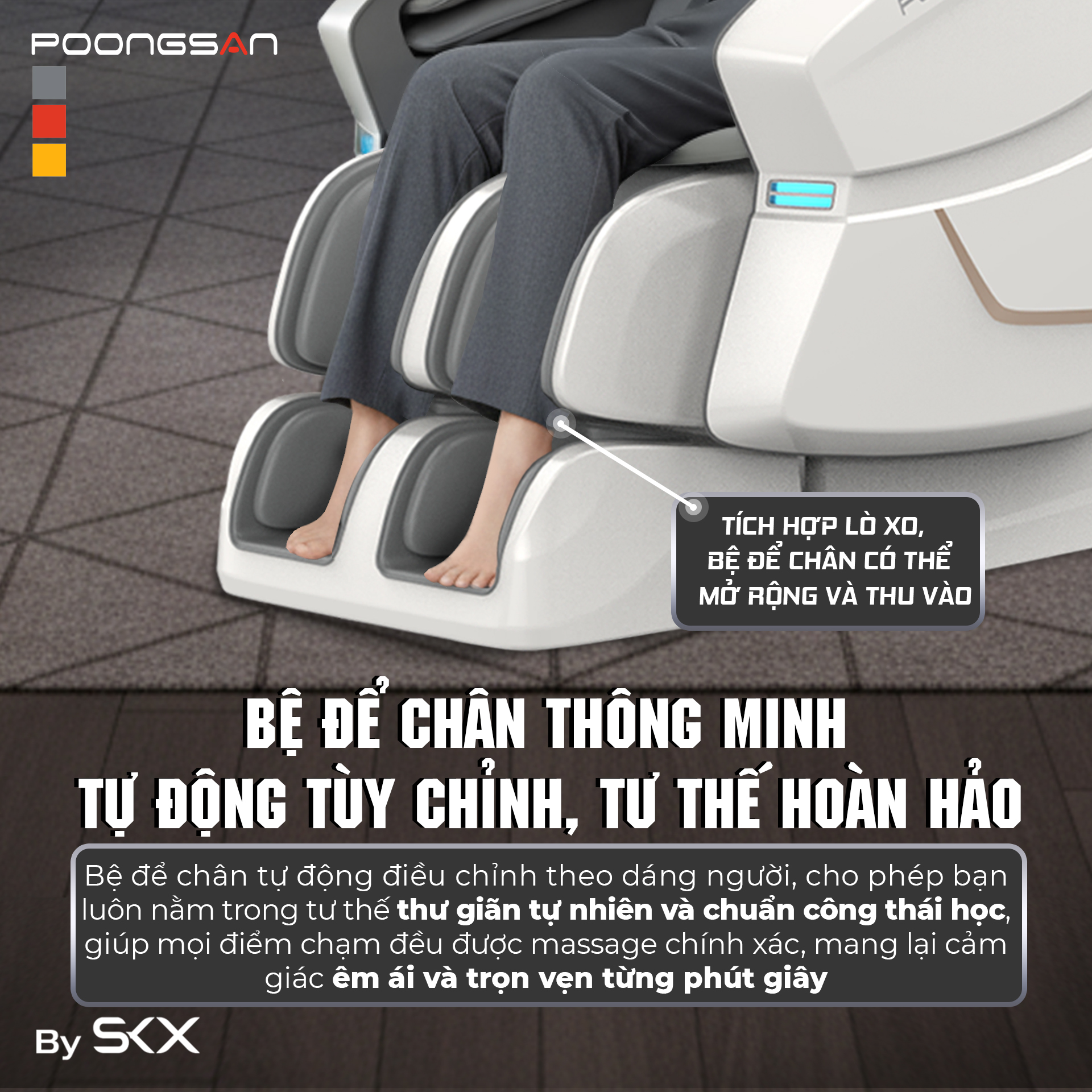 người cao người thấp dùng chung ghế massage