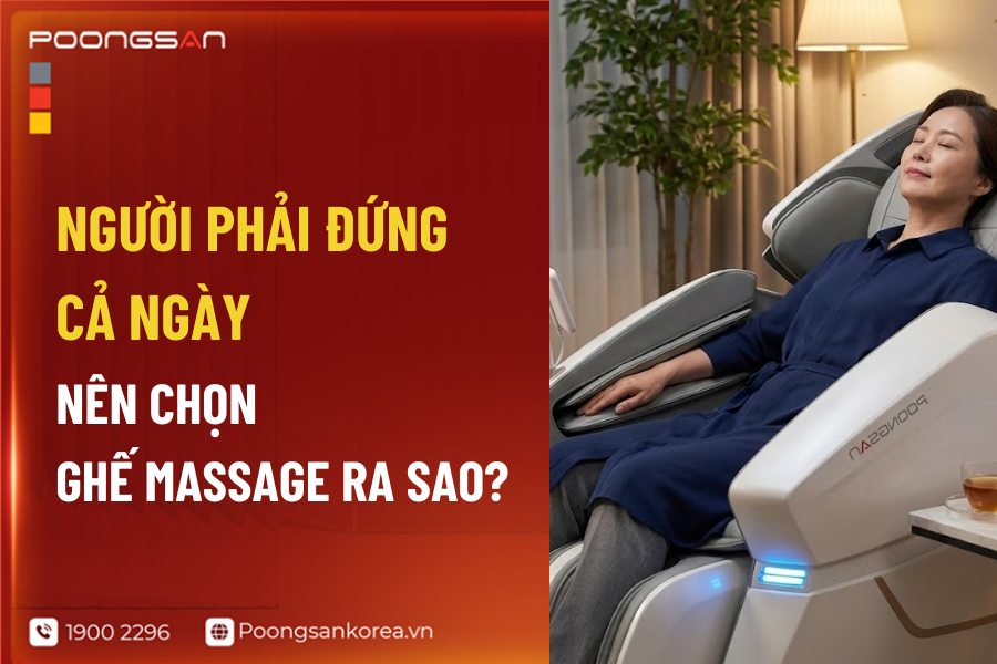 người làm việc đứng nhiều nên dùng ghế nào