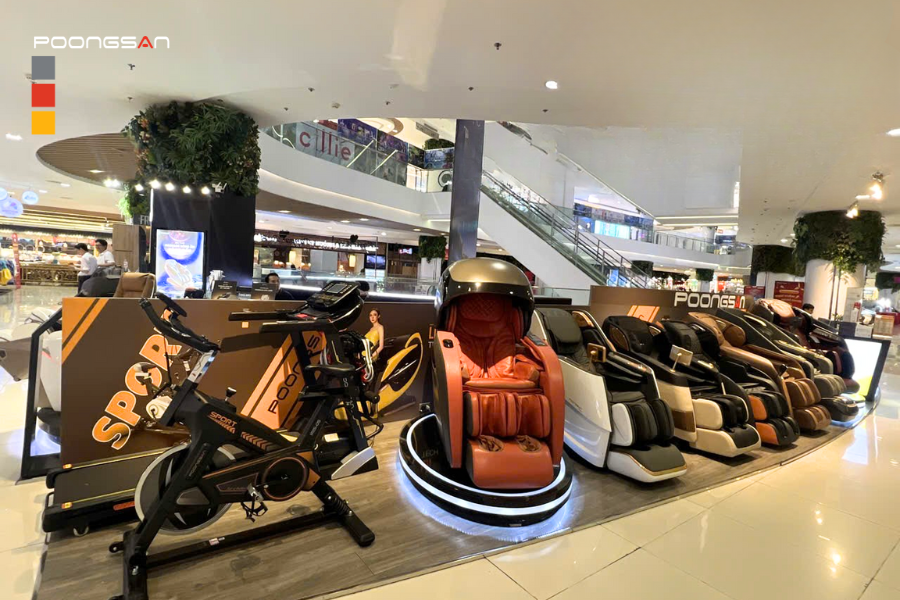 Trải nghiệm ghế massage Poongsan