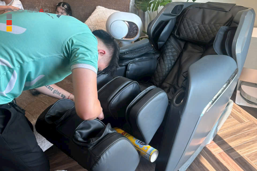 chăm sóc da ghế massage