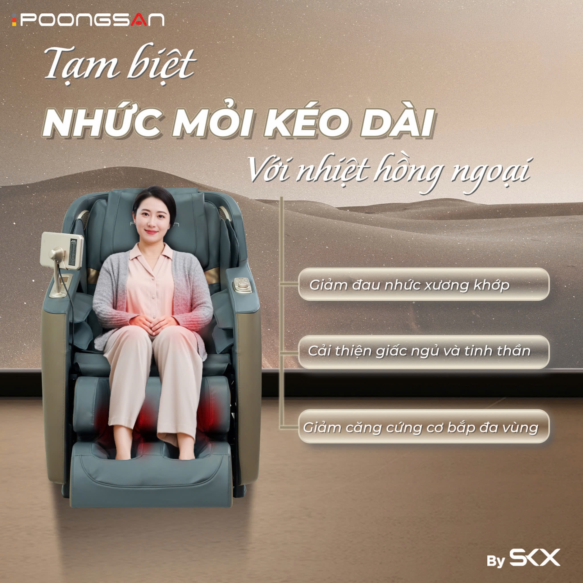 Nhiệt hồng ngoại - Hơi ấm xoa dịu, tăng hiệu quả giảm đau