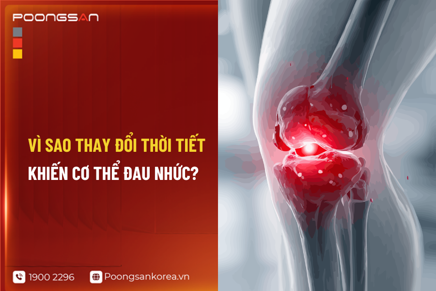 đau cơ khi thời tiết thay đổi