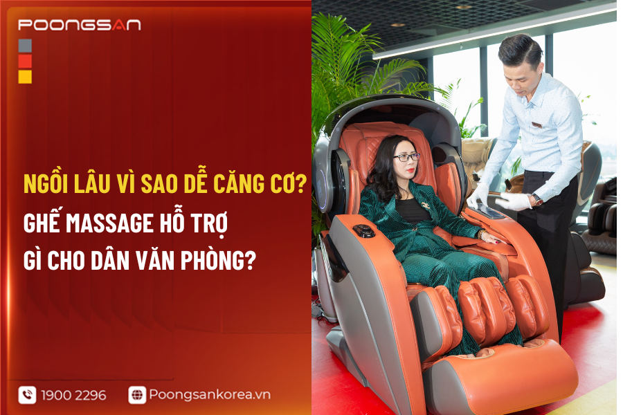 ghế massage cho dân văn phòng