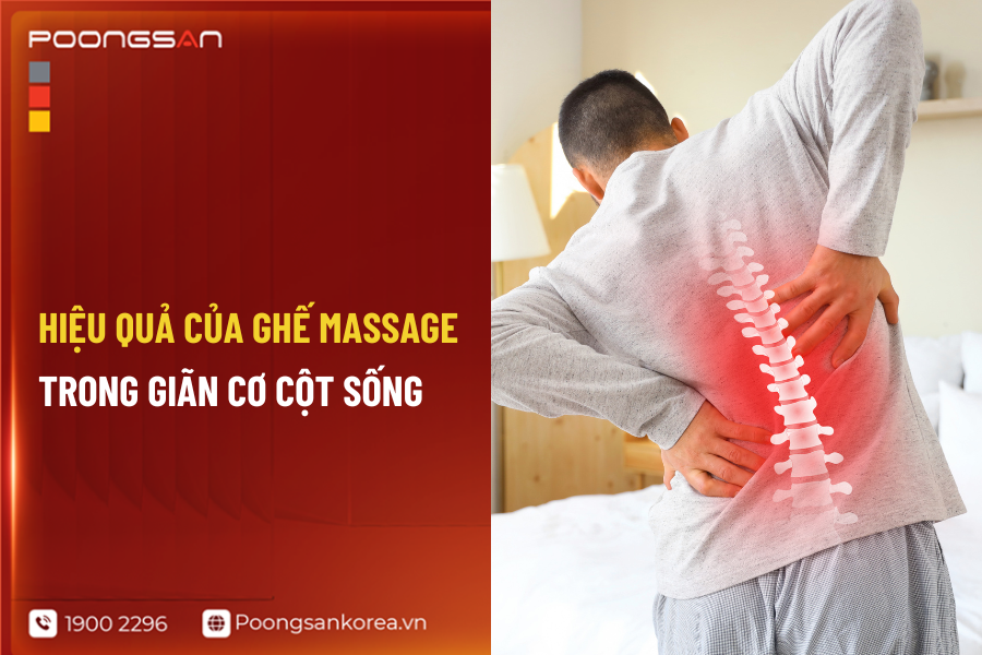 ghế massage giảm căng cơ cột sống