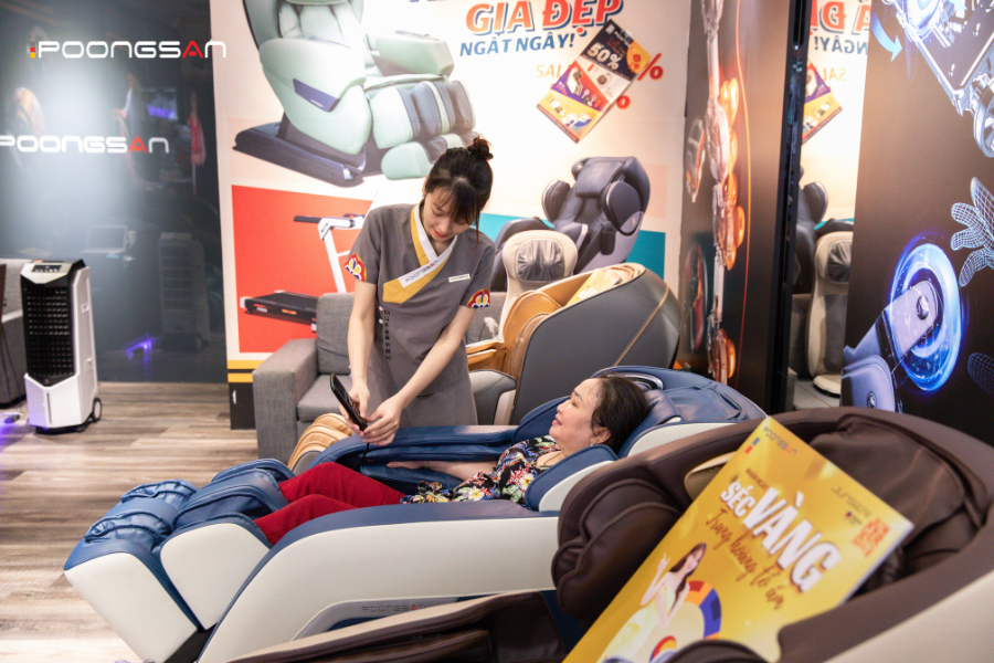 ghế massage hỗ trợ dây chằng