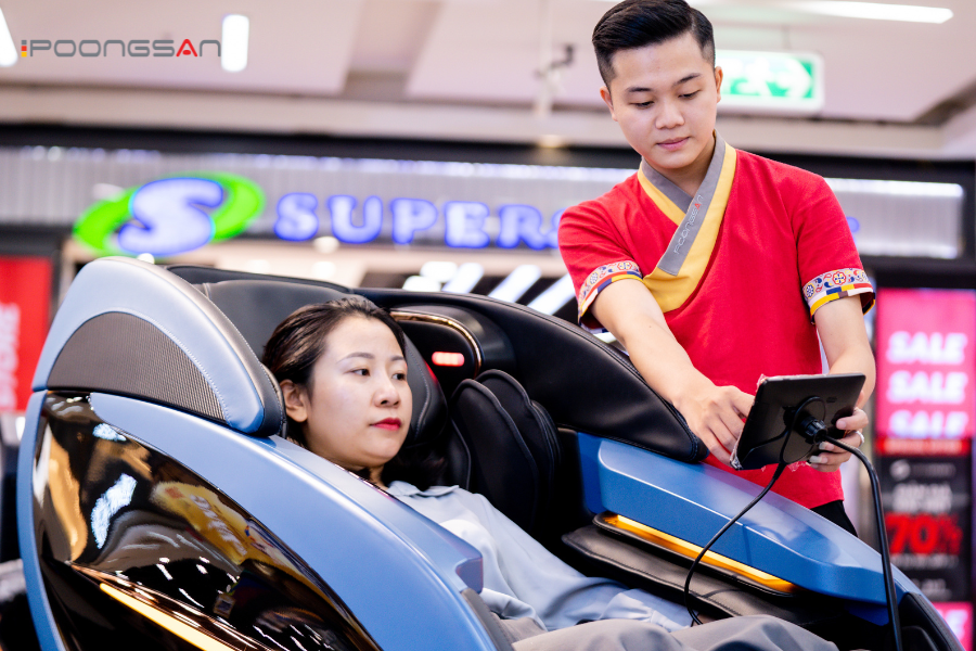 ghế massage tăng năng suất l&agrave;m việc