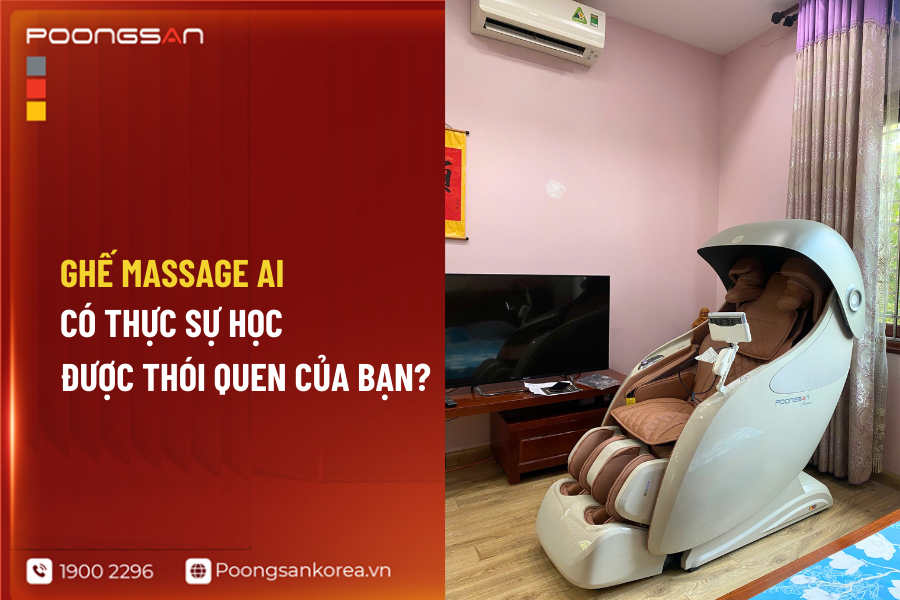 ghế massage tích hợp AI