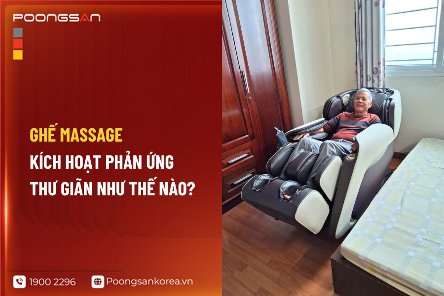 ghế massage v&agrave; điều h&ograve;a sinh học