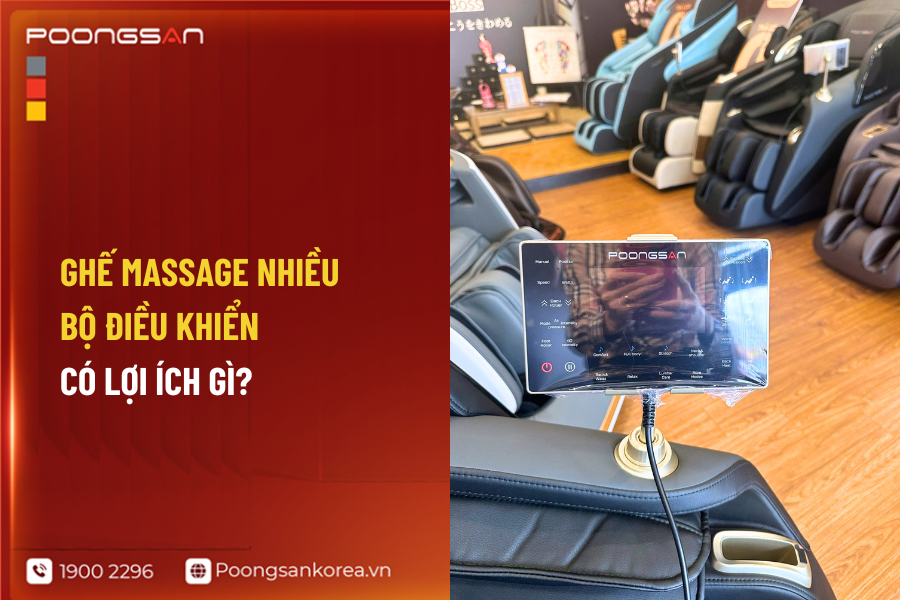 ghế massage 2 bộ điều khiển
