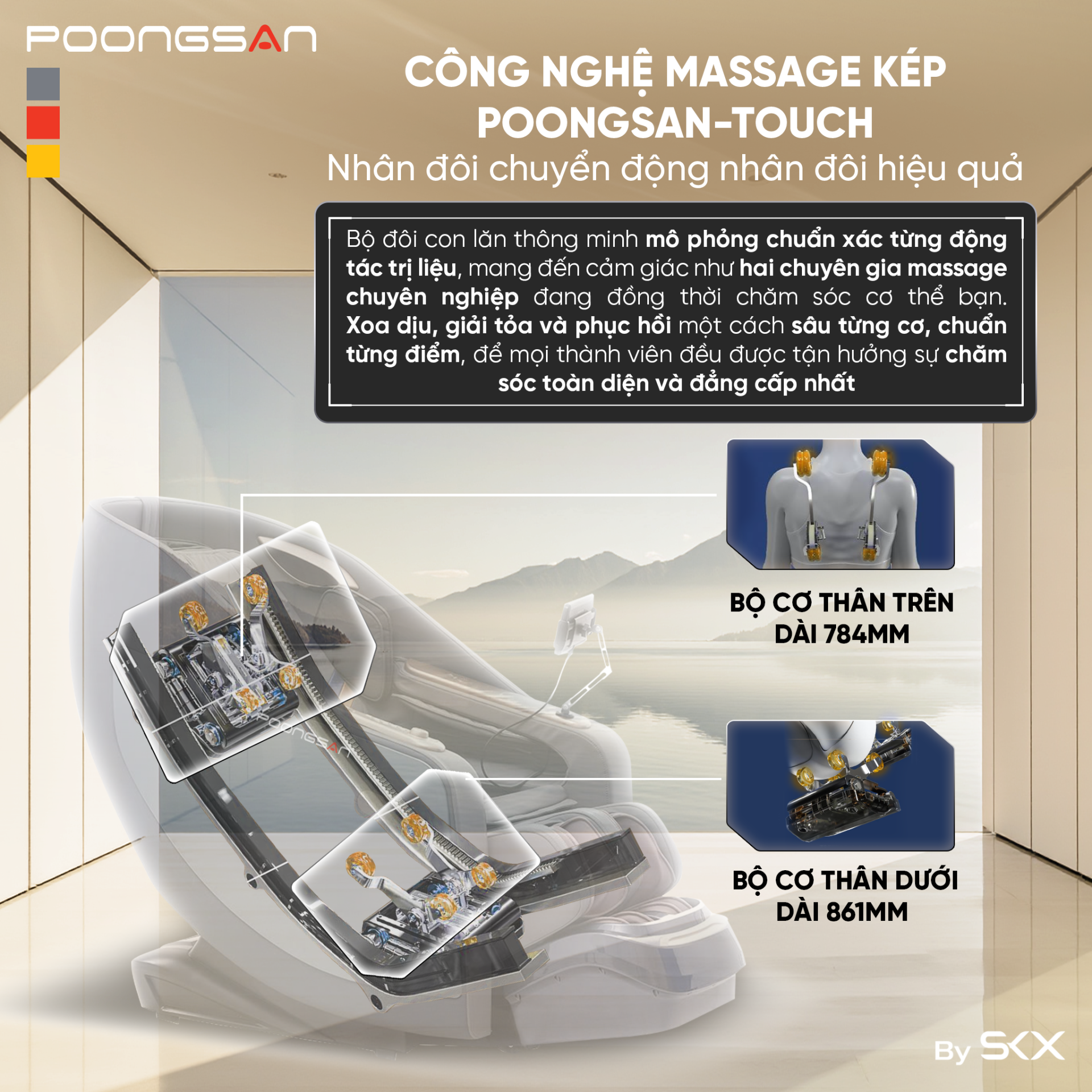 ghế massage cho người bị đau cơ do chạy xe m&aacute;y xa