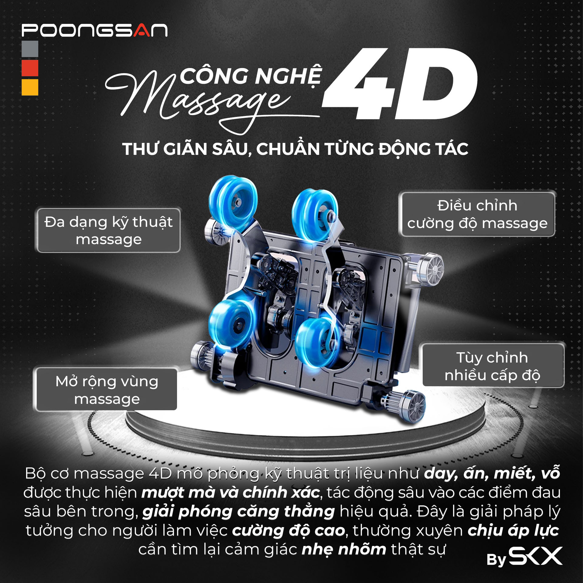 ghế massage cho người làm sáng tạo