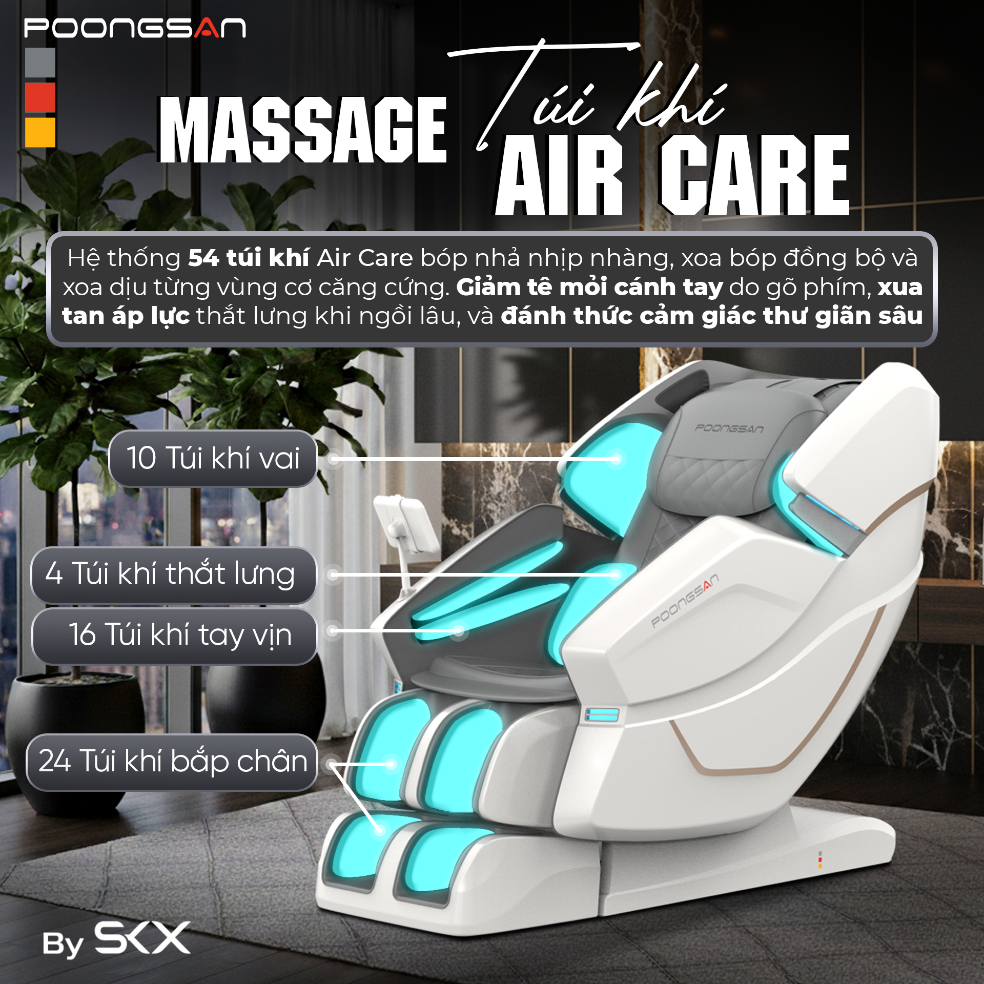 ghế massage cho người ngủ sai tư thế bị đau