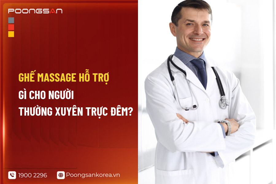 ghế massage cho nh&acirc;n vi&ecirc;n y tế