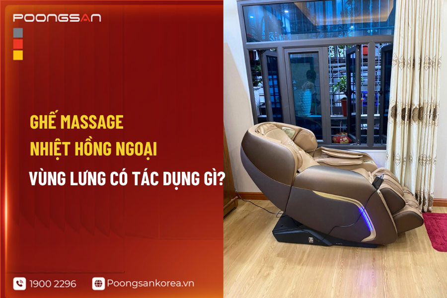 ghế massage giữ nhiệt v&ugrave;ng lưng