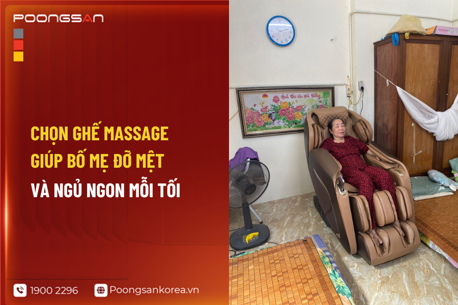 ghế massage gi&uacute;p lấy lại năng lượng buổi tối