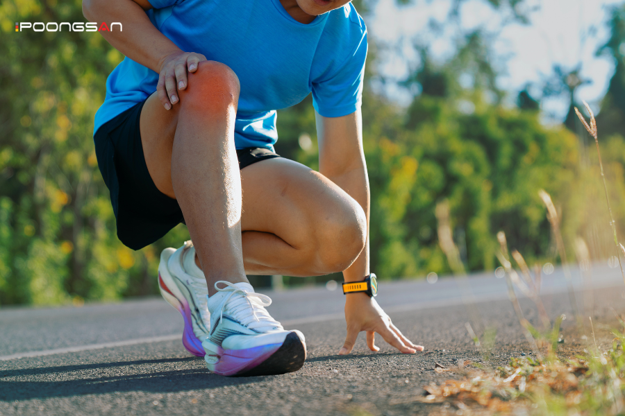 ghế massage phục hồi cơ cho người chạy bộ