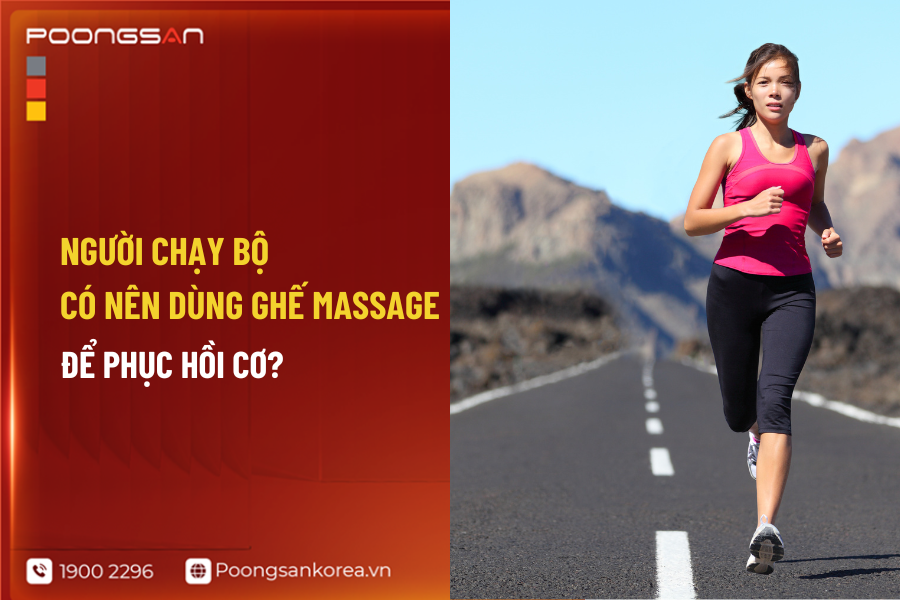 ghế massage phục hồi cơ cho người chạy bộ