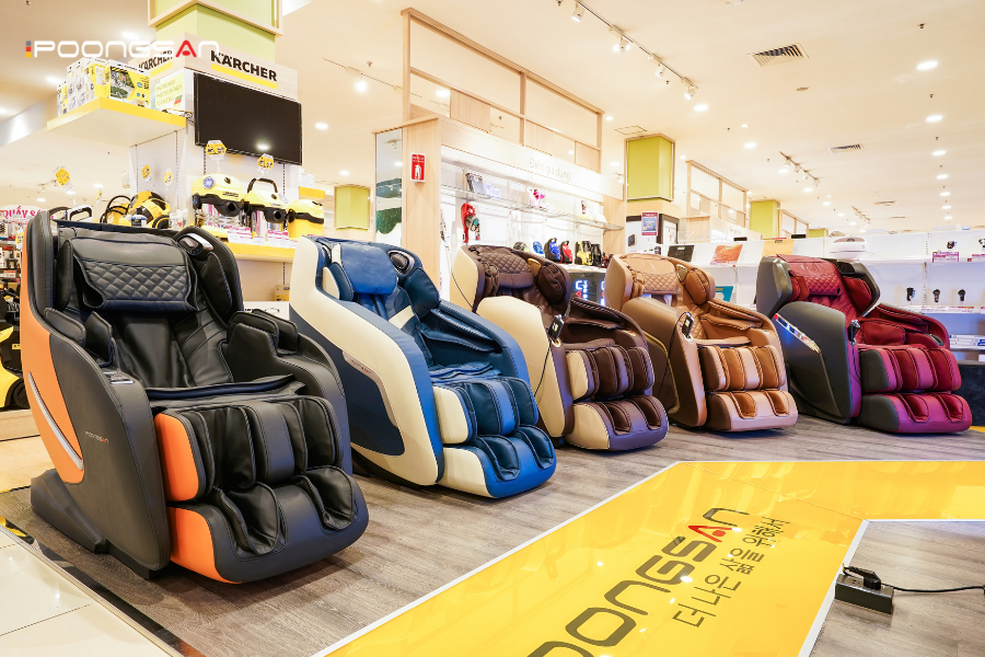 khung thép ghế massage