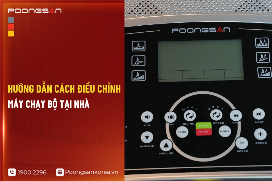 c&aacute;ch điều chỉnh m&aacute;y chạy bộ