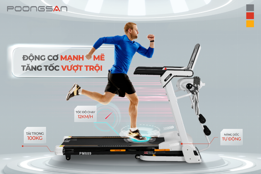 c&ocirc;ng suất m&aacute;y chạy bộ