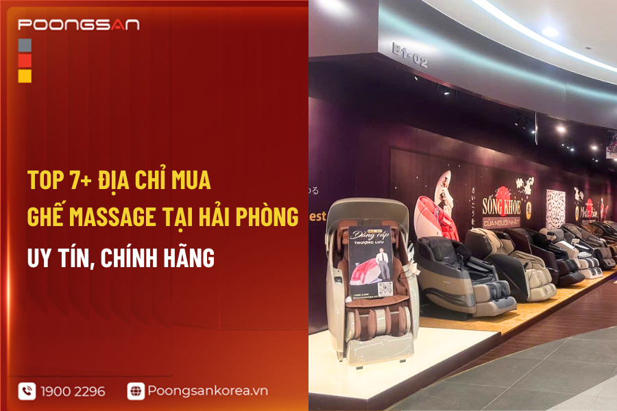 địa chỉ mua ghế massage tại Hải Ph&ograve;ng