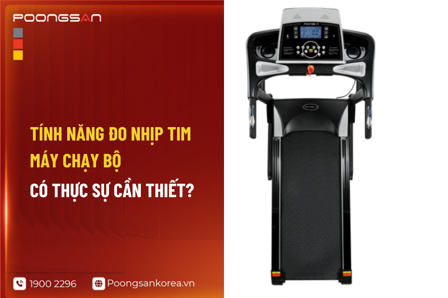 đo nhịp tim tr&ecirc;n m&aacute;y chạy bộ