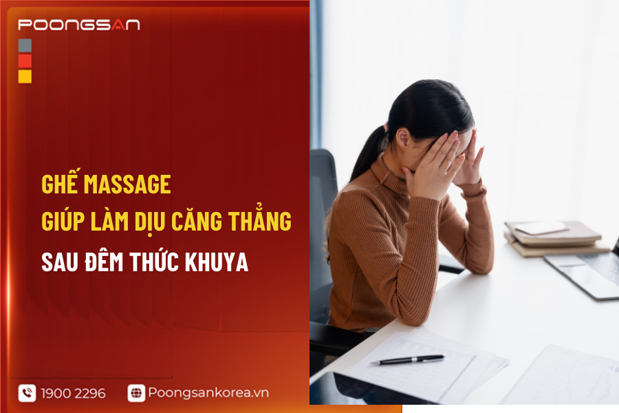 ghế massage cho người mất ngủ