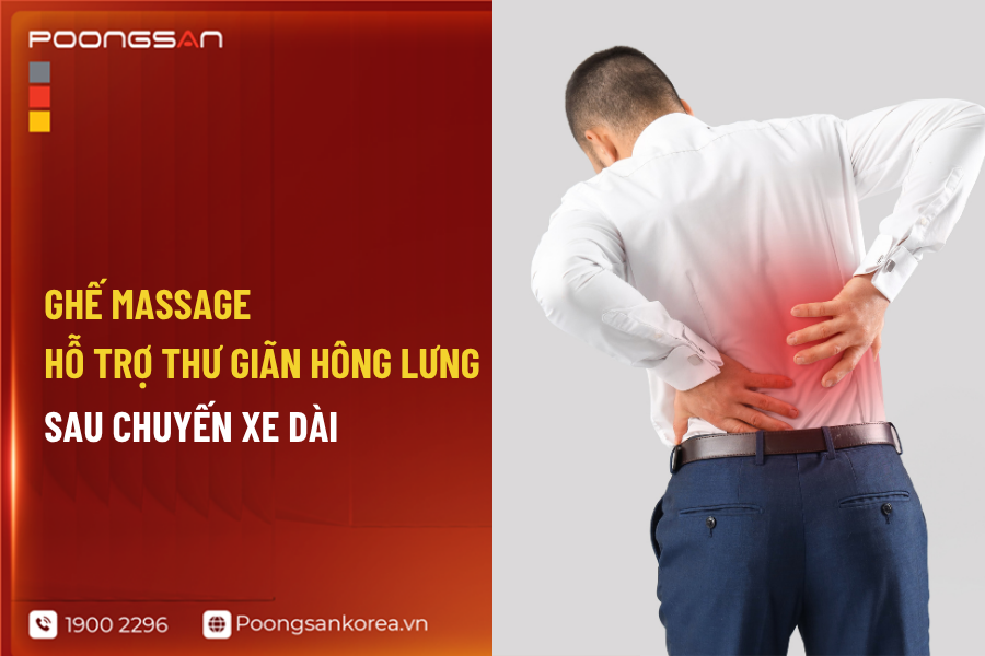 ghế massage giảm mỏi h&ocirc;ng sau khi l&aacute;i xe