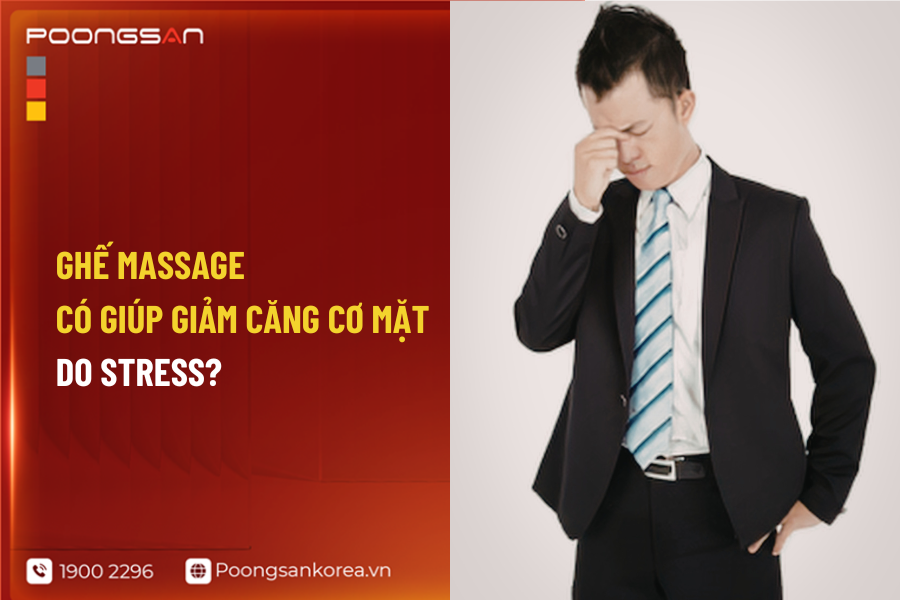 ghế massage hỗ trợ thư gi&atilde;n cơ mặt