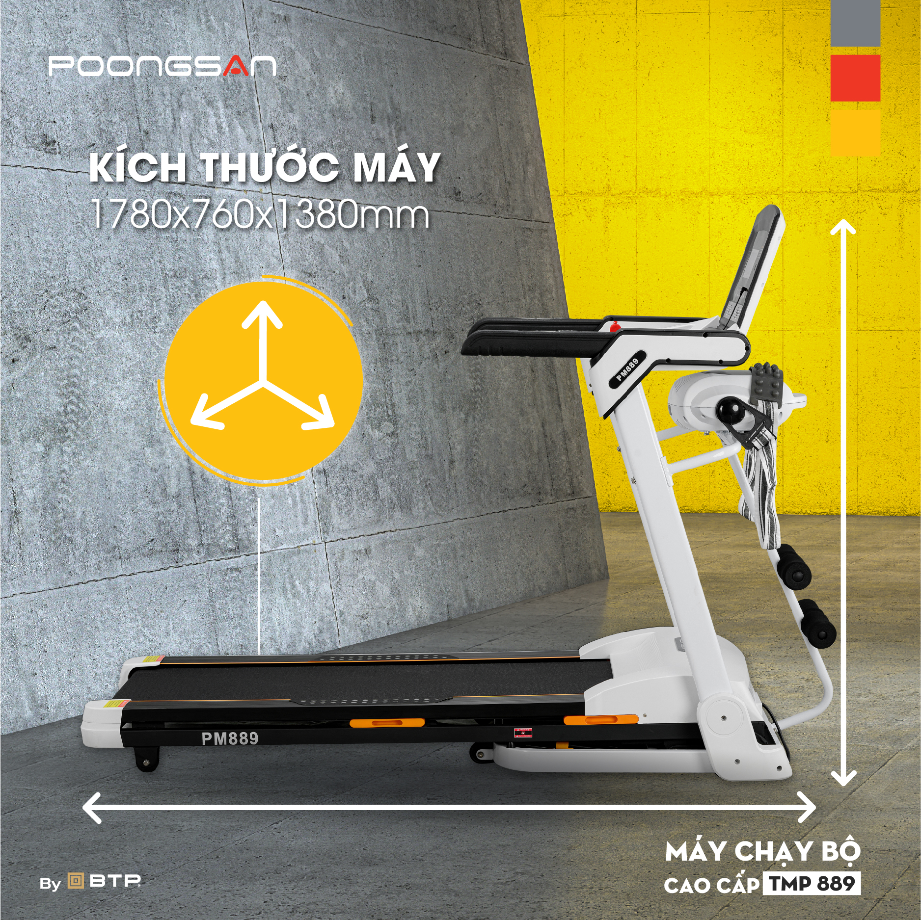 k&iacute;ch thước m&aacute;y chạy bộ