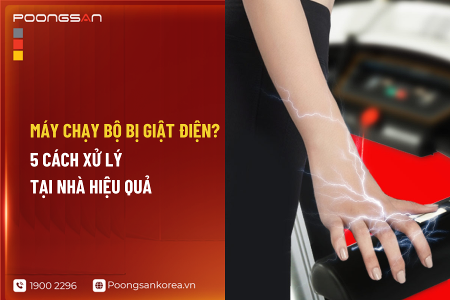 máy chạy bộ bị nhiễm điện