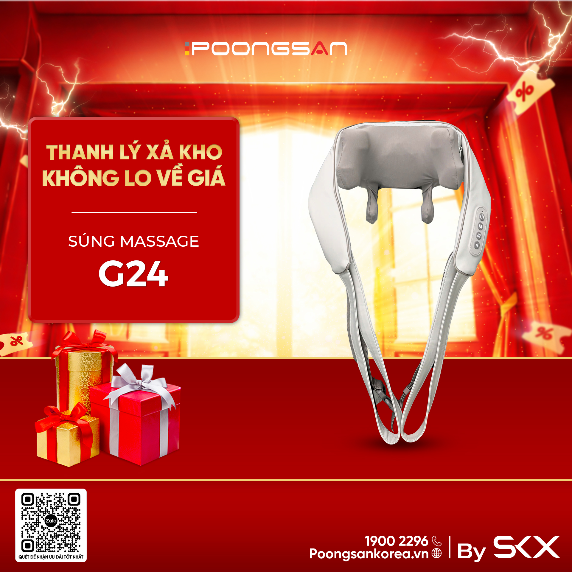 Máy massage cổ vai Poongsan N18