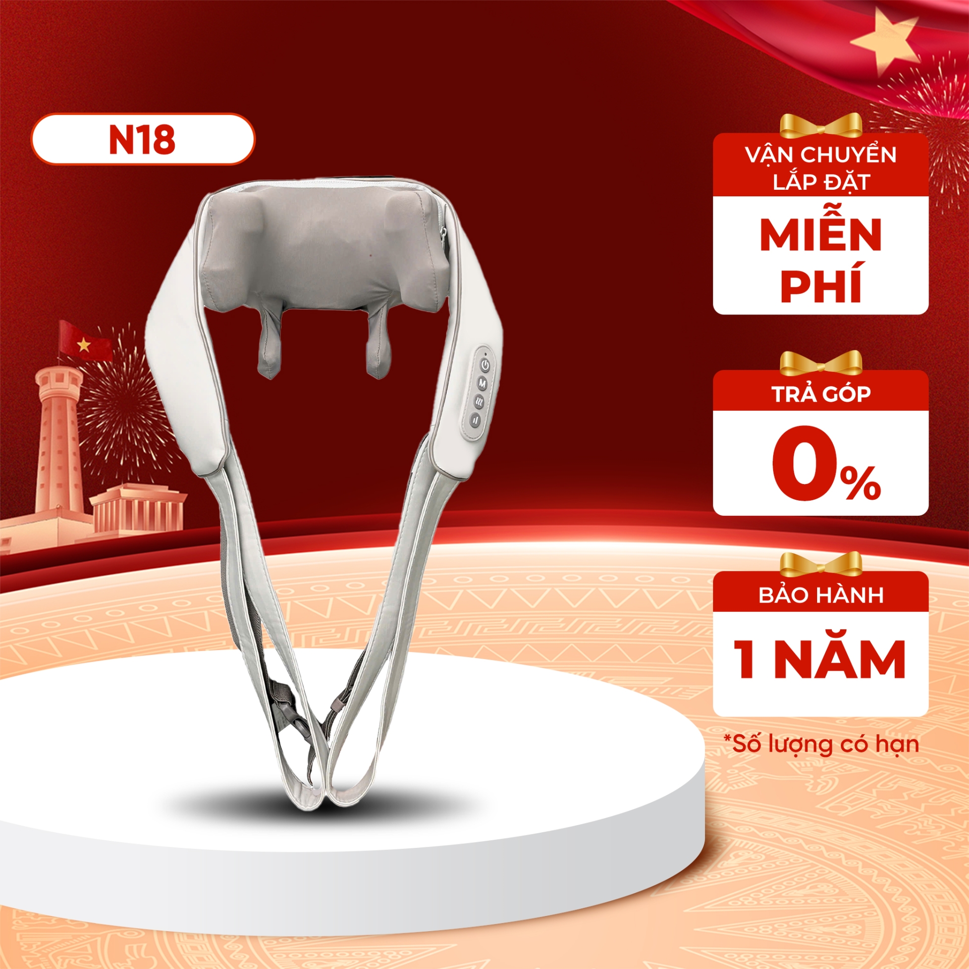 Gối massage Poongsan N18